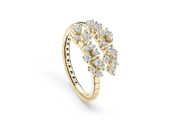 DAMIANI Anello In Oro Giallo Con Diamante - Mimosa Flexi