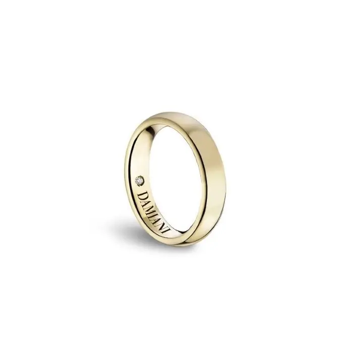 DAMIANI Anello In Oro Giallo Con Diamante Rotondo - Veramore