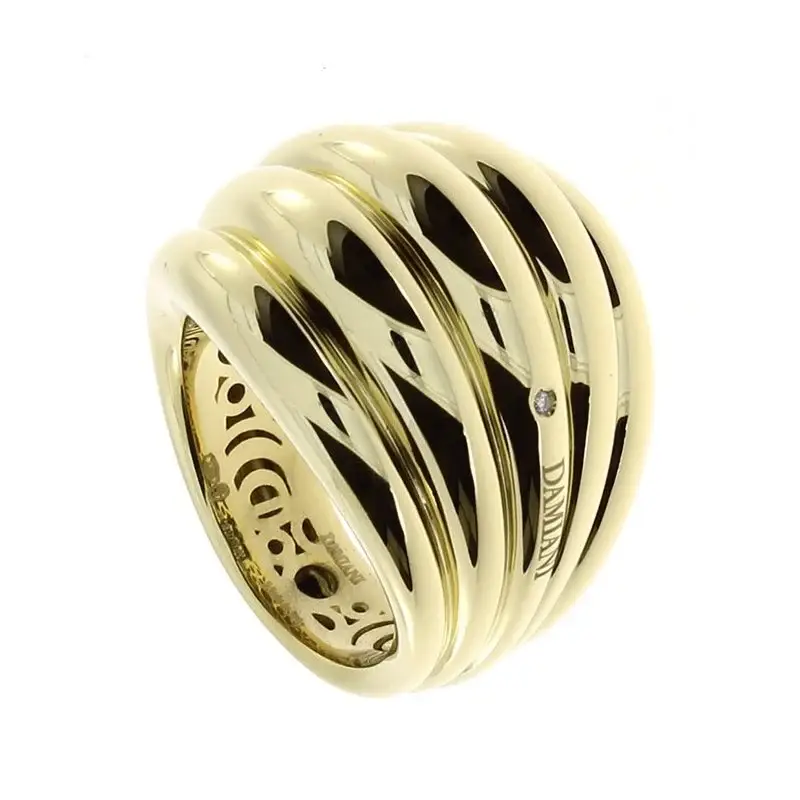 DAMIANI Anello In Oro Giallo Con Diamante - Spicchi Luna