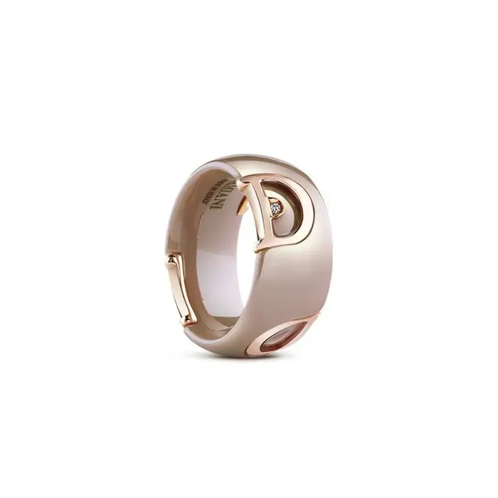 DAMIANI Anello In Oro Rosa Con Diamante - D Icon
