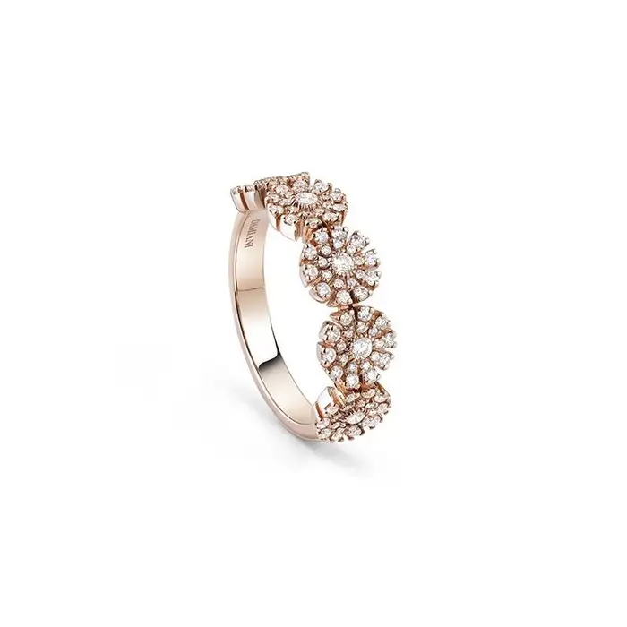 DAMIANI Anello In Oro Rosa Con Diamante - Margherita