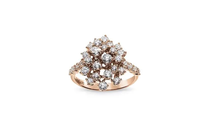DAMIANI Anello In Oro Rosa Con Diamante Taglio Rotondo - Mimosa