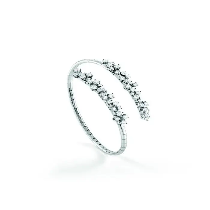 DAMIANI Bracciale In Oro Bianco Con Diamante - Mimosa Flexi