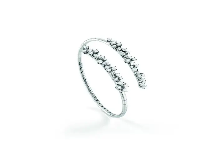 DAMIANI Bracciale In Oro Bianco Con Diamante - Mimosa Flexi