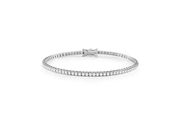 DAMIANI Bracciale Tennis In Oro Bianco Con Diamante