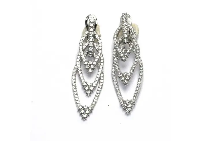 DAMIANI Orecchini In Oro Bianco Con Diamante