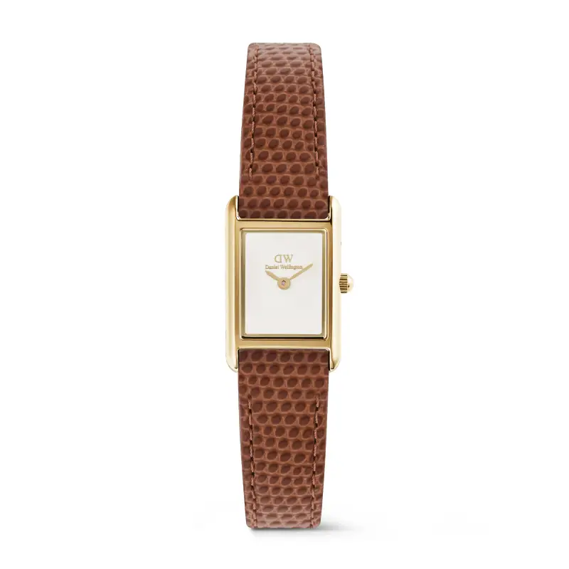 Daniel Wellington DW Orologio Bound Mini Light Brown Lizard Gold