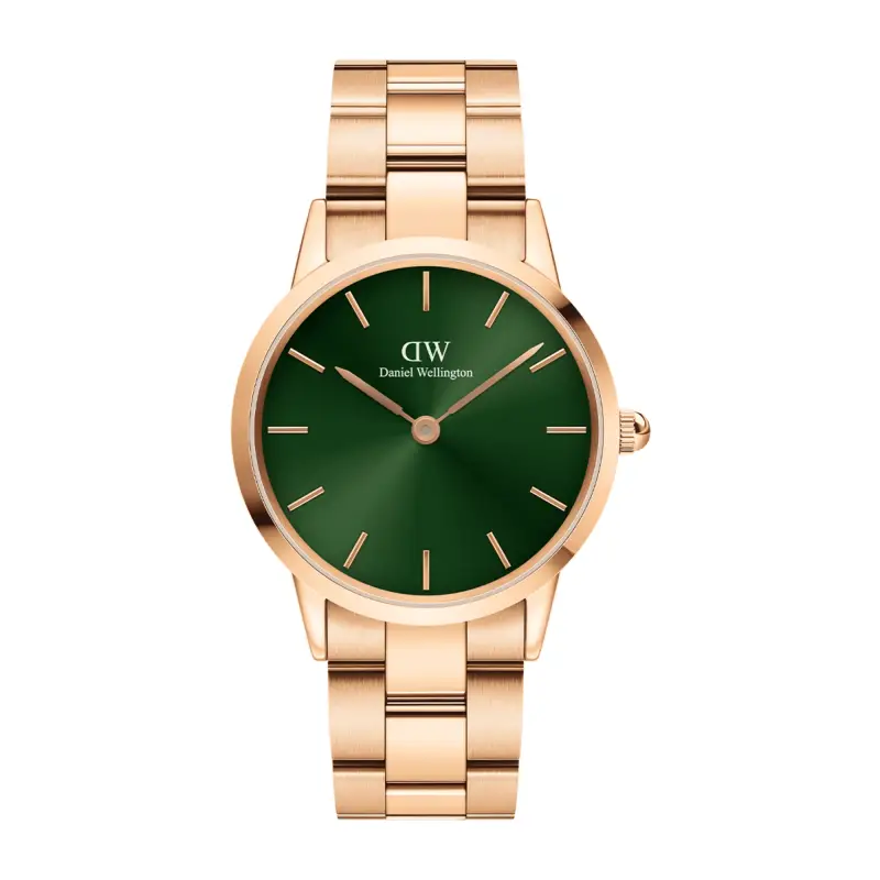 Daniel Wellington DW Orologio Iconic Link Emerald Rose Gold
