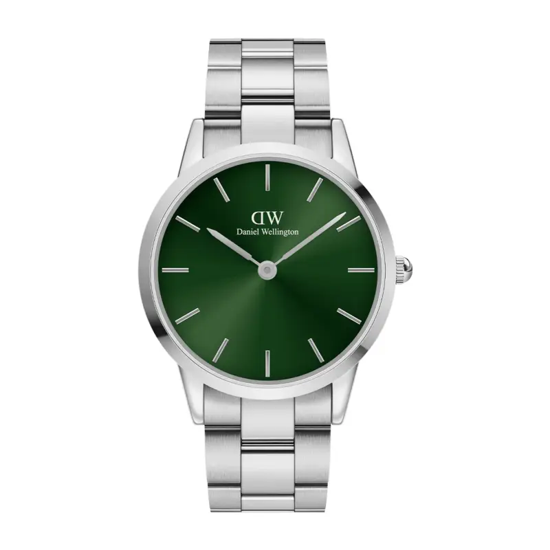 Daniel Wellington DW Orologio Iconic Link Emerald Silver