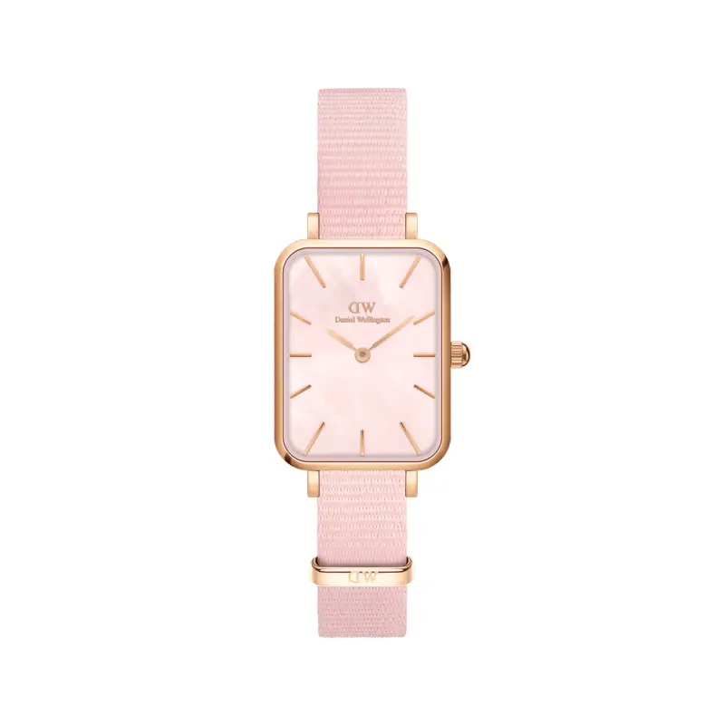 Daniel Wellington DW Orologio Quadro Coral Pink MoP Rose Gold