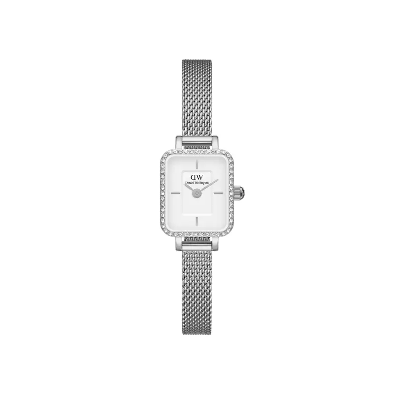 Daniel Wellington DW Orologio Quadro Mini Lumine Bezel Silver 15 4x18 2mm MIC