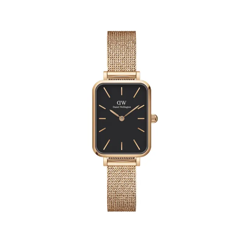 Daniel Wellington DW Orologio Quadro Pressed Melrose Black Rose Gold