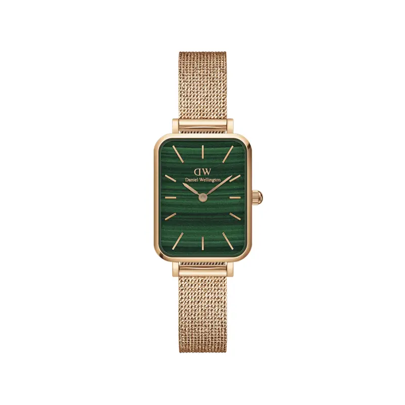 Daniel Wellington DW Orologio Quadro Pressed Melrose Green Rose Gold
