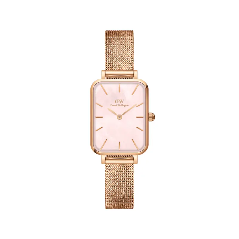 Daniel Wellington DW Orologio Quadro Pressed Melrose Pink MoP Rose Gold