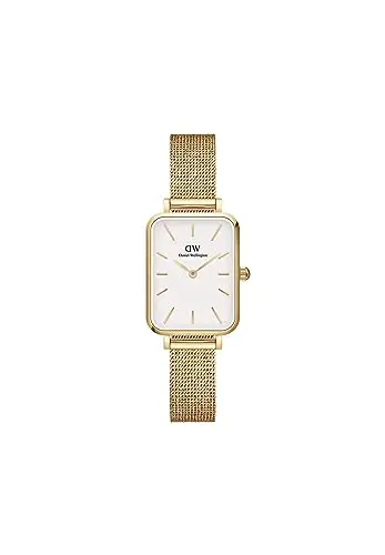 Daniel Wellington Orologio Quadro Pressed Evergold da Donna, 20x26mm Acciaio Inox (316L) Gold Orologio Donna