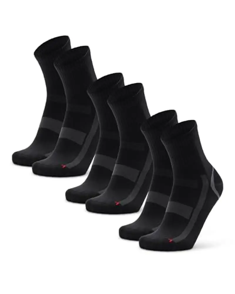 DANISH ENDURANCE Calzini Sportivi Quarter Nero/Grigio