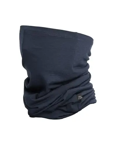 DANISH ENDURANCE Scaldacollo Leggero 100% Lana Merino, Copricollo Multifunzione, Blu Notte