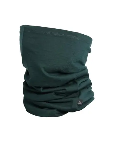 DANISH ENDURANCE Scaldacollo Leggero 100% Lana Merino, Copricollo Multifunzione, Verde Scuro