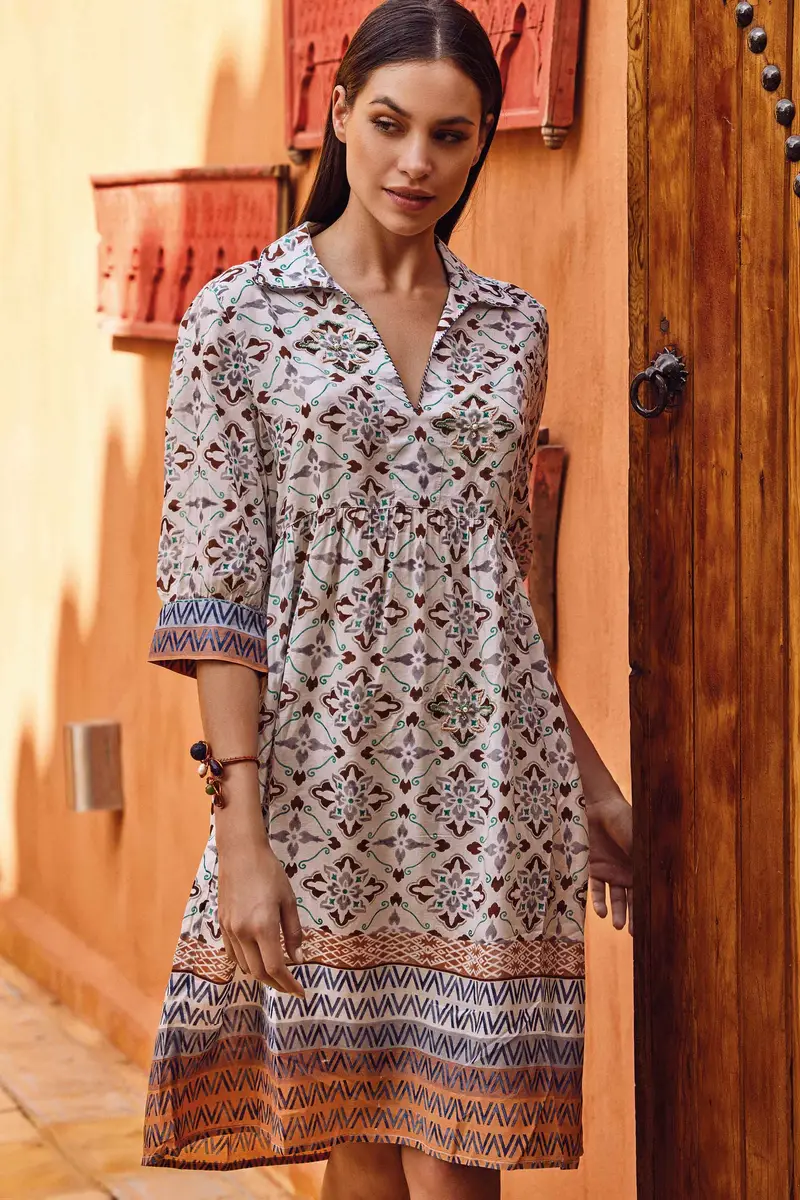 David Beachwear ABITO CAMICIA CON FANTASIA VIETRESE | Colore Multi