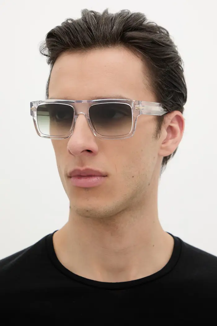 David Beckham Occhiali da sole wayfarer da uomo Transparente