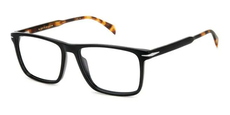 DAVID BECKHAM Uomo DB 1124 WR7 Montature da vista Acetato Nero Squadrata