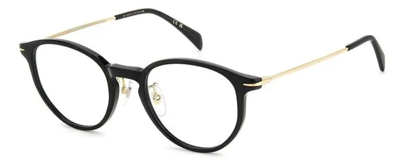 DAVID BECKHAM Uomo DB 1149/G 2M2 Montature da vista Acetato Oro / Nero Rotonda