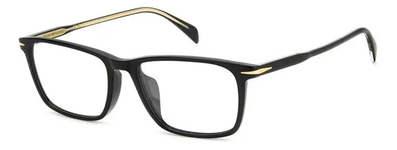 DAVID BECKHAM Uomo DB 1154/F 807 Montature da vista Acetato Nero Squadrata