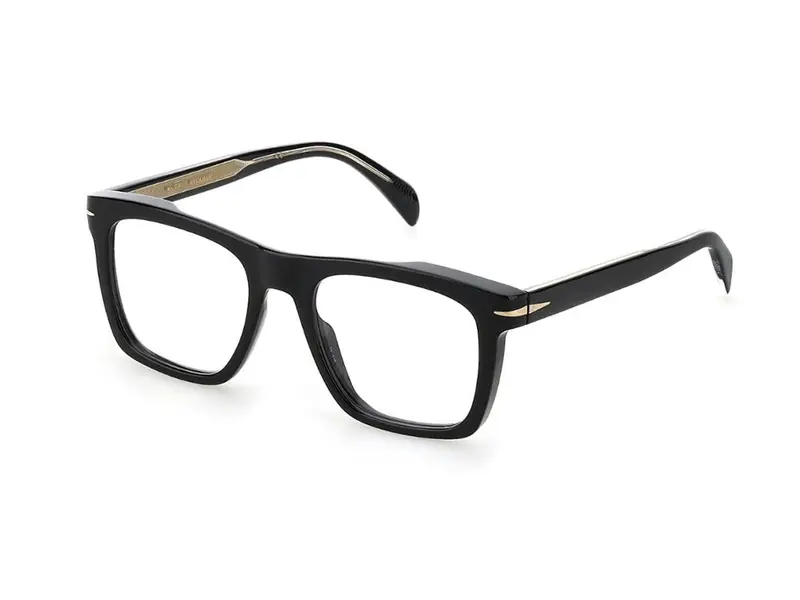 DAVID BECKHAM Uomo DB 7020 807 Montature da vista Acetato Nero Squadrata