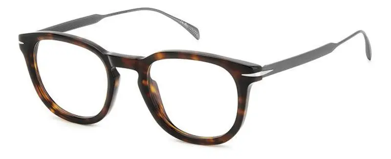 DAVID BECKHAM Uomo DB 7122 4HU Montature da vista Acetato Havana scuro Squadrata