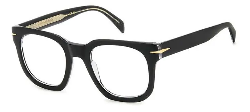 DAVID BECKHAM Uomo DB 7123 7C5 Montature da vista Acetato Nero Squadrata