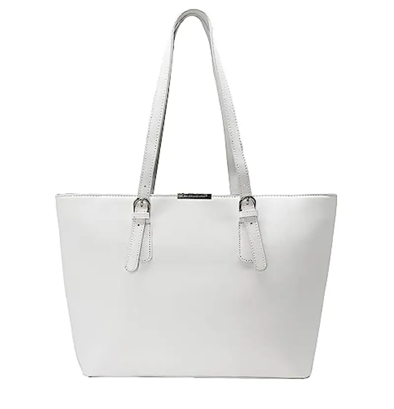 David Jones Borsa Tote a Spalla Tracolla Shopper Grande Capacità Donna - Manico Lungo PU Pelle - Capiente A4