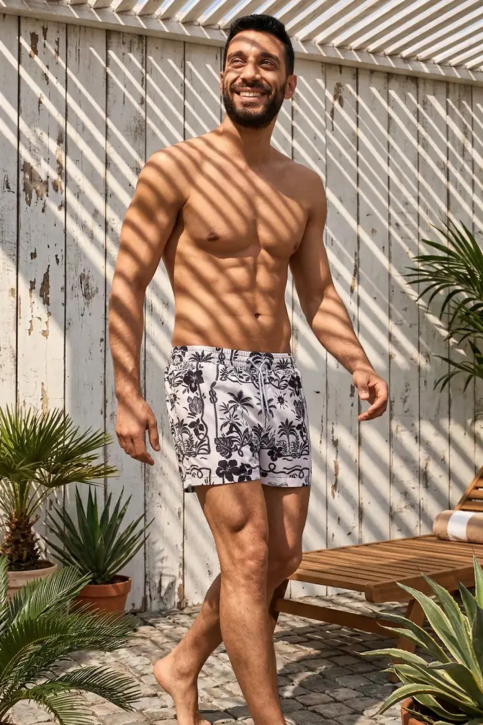 David Man COSTUME BOXER MARE CORTO ELIO | Colore Avorio