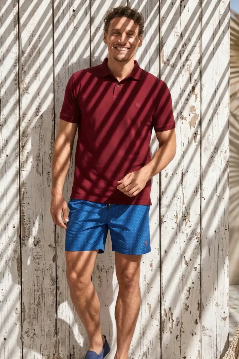 David Man POLO DAMON | Colore Bordeaux