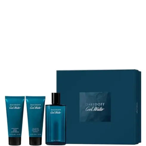 Davidoff Cool Water uomo EDT 125ml dopobarba 75ml bagnodoccia 75ml