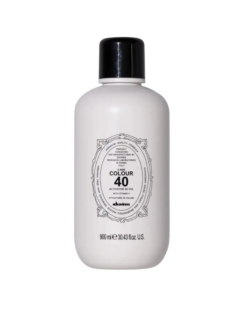 Davines un nuovo colore, perossido di idrogeno, lozione attivatrice del colore dei capelli, idratante e protettiva del colore, 40 vol, 900