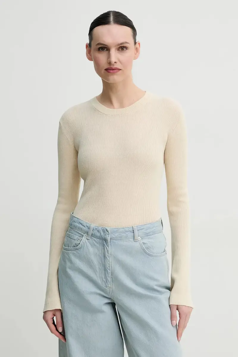 Day Birger et Mikkelsen maglione con aggiunta di lino Teran donna colore beige DAY65243760