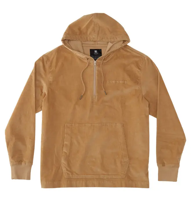DC Shoes Belview - Felpa con un quarto di cerniera e cappuccio Brown Uomo