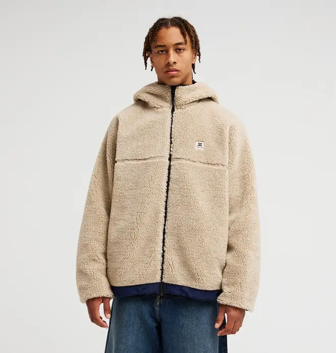 Coldstag - Pile Sherpa reversibile Beige Uomo