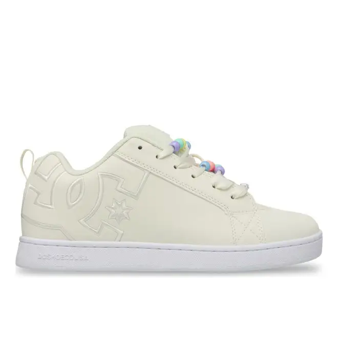 Court Graffik - Scarpe di pelle Bianco Donna