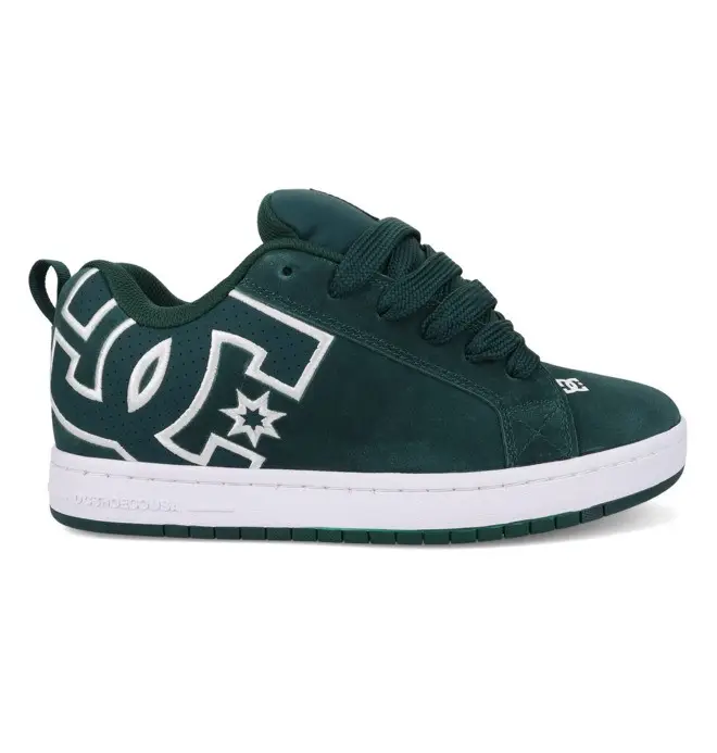 Court Graffik - Scarpe di pelle Verde Uomo