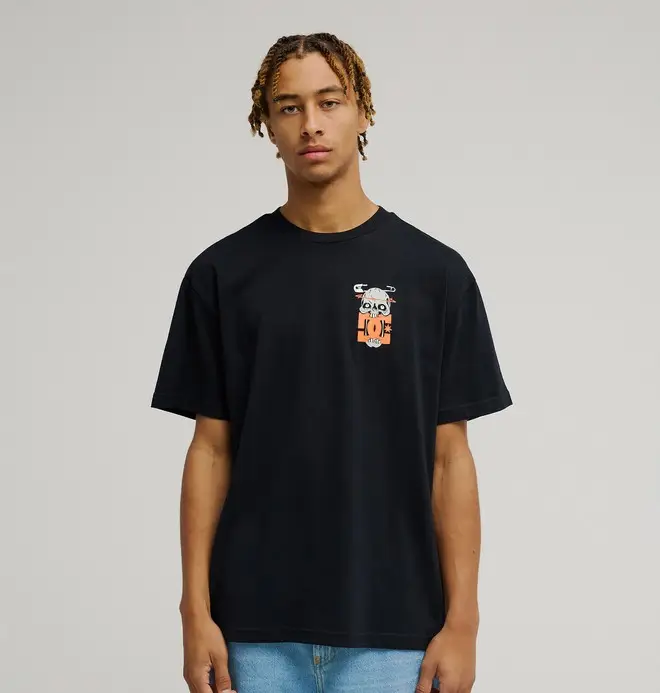DC Safety Skull - Maglietta a maniche corte Nero Uomo