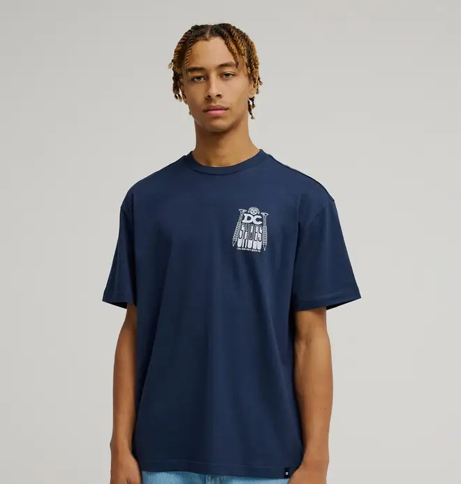 DC Screw It - Maglietta a maniche corte Blu Uomo