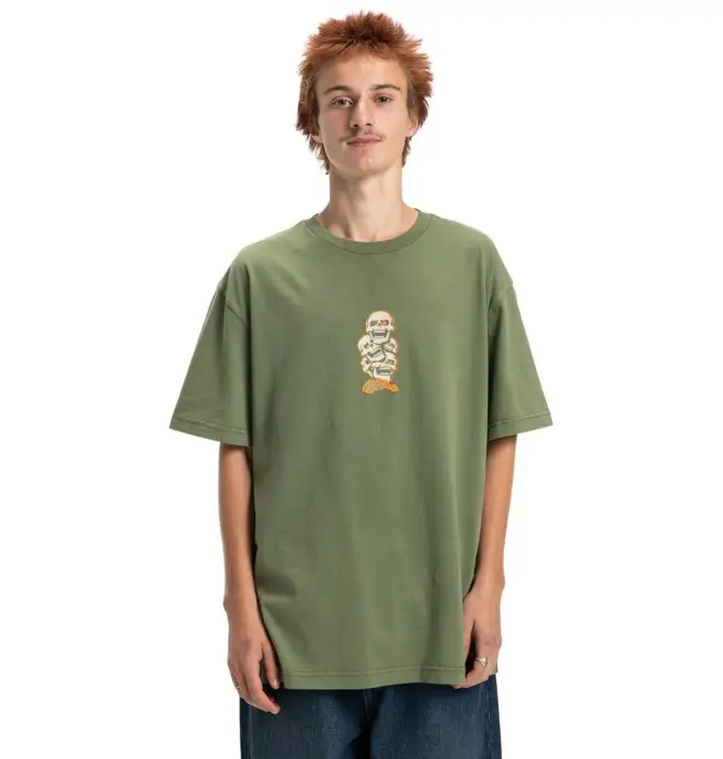 DC Shoes Laugh Stack - Maglietta a maniche corte Verde Uomo