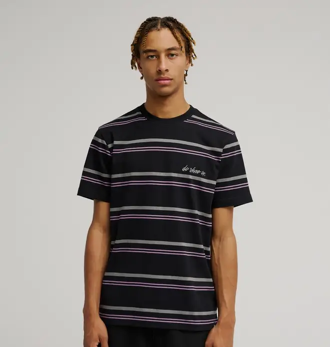 Sheriff Stripe - Top a maniche corte Nero Uomo