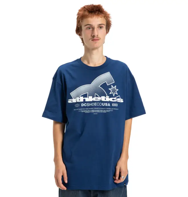 DC Shoes Slathletic - Maglietta a maniche corte Blu Uomo