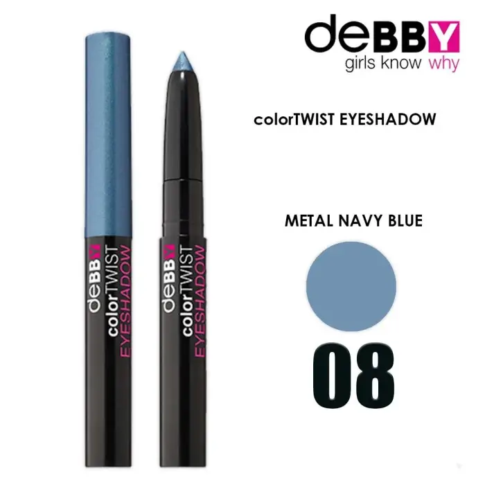 Debby Color Twist Ombretto Stick 08 Metal Navy Blue