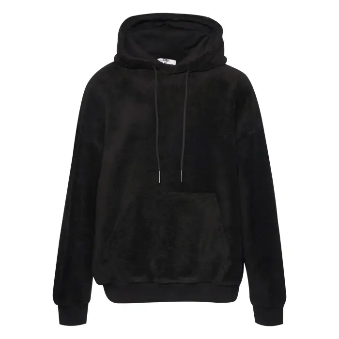 DEF Felpa con cappuccio Teddy Noir
