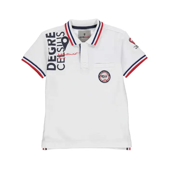 Degré Celsius Polo a maniche corte per bambini Blanc