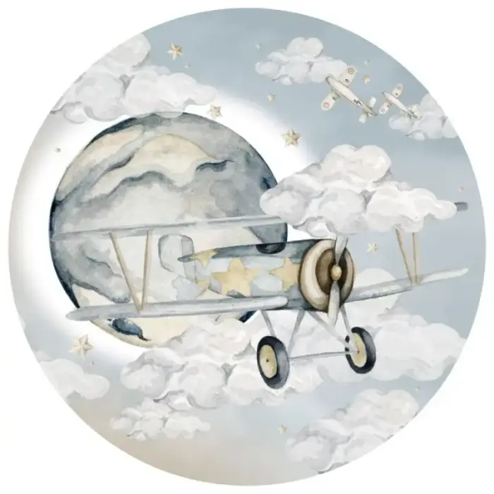 Dekornik Adesivi per bambini Plane In A Circle
