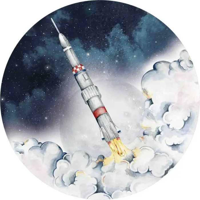 Dekornik Adesivi per bambini Rocket In A Circle / Industrial Evolution
